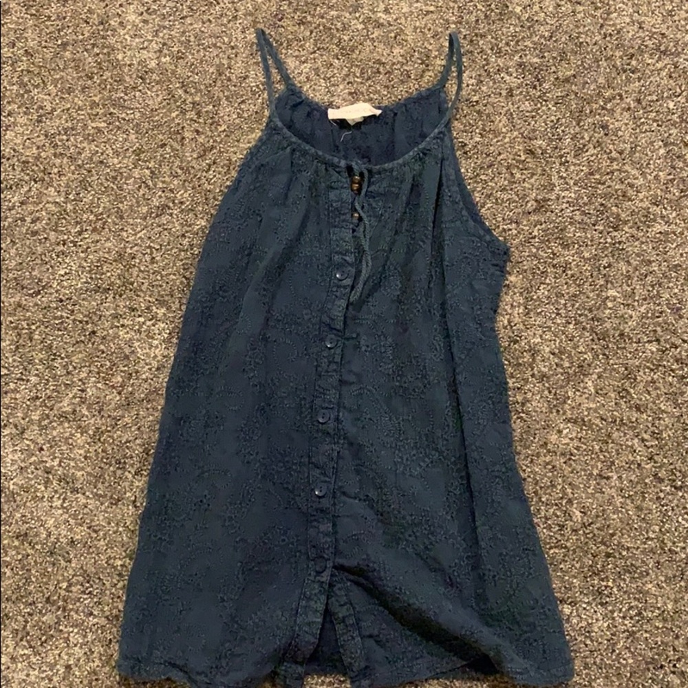 Blue jean tank top